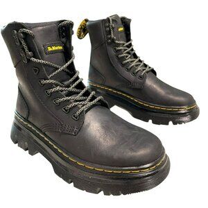 Dr. Martens Tarik  Black Leather Lace-Up Boots Size 7 US / 38 EU Unisex New
